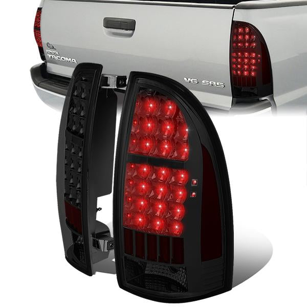 Nuvision Lighting, 05-15 Toyota Tacoma LED Rear Brake Tail Lights - Smoked Housing