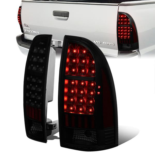 Nuvision Lighting, 05-15 Toyota Tacoma LED Rear Brake Tail Lights - Tinted Housing