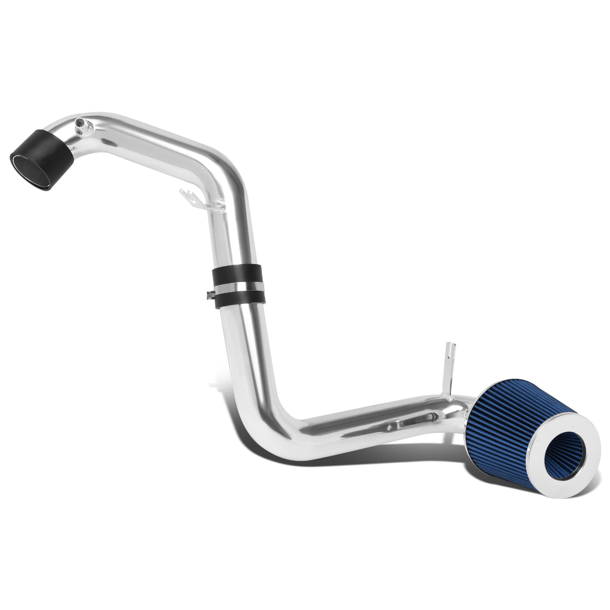 J2 Engineering, 06-11 Honda Civic 1.8L Aluminum Cold Air Intake w/Blue Cone Filter