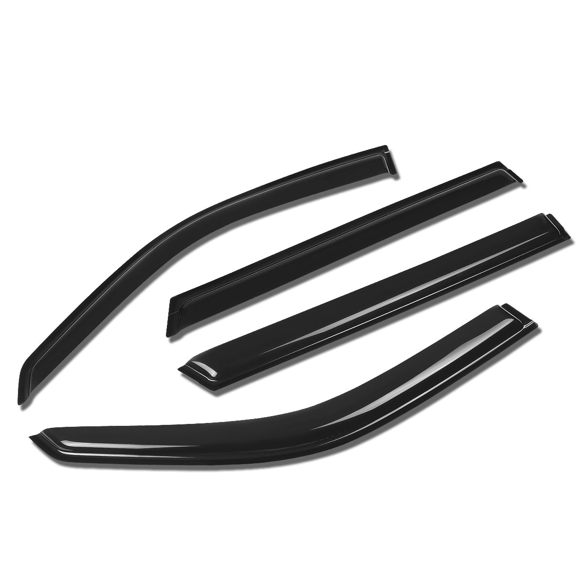 CAAP, 06-12 BMW 325XI 328I Wind Deflectors Window Visors Vent Rain Guard - Smoked - Acrylic - 4 Pcs