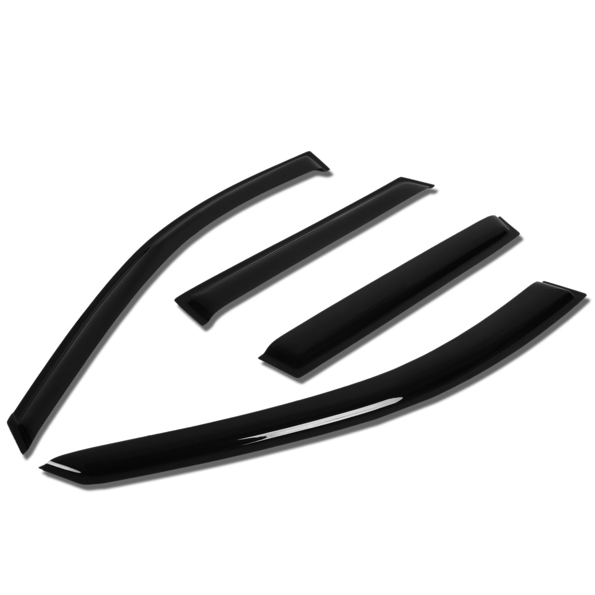 CAAP, 06-13 Audi A3 Quattro Wind Deflectors Window Visors Vent Rain Guard - Smoked - Acrylic - Pair