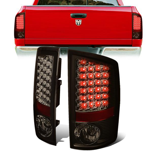 Nuvision Lighting, 07-09 Dodge Ram 1500 2500 3500 LED Rear Brake Tail Lights - Smoked