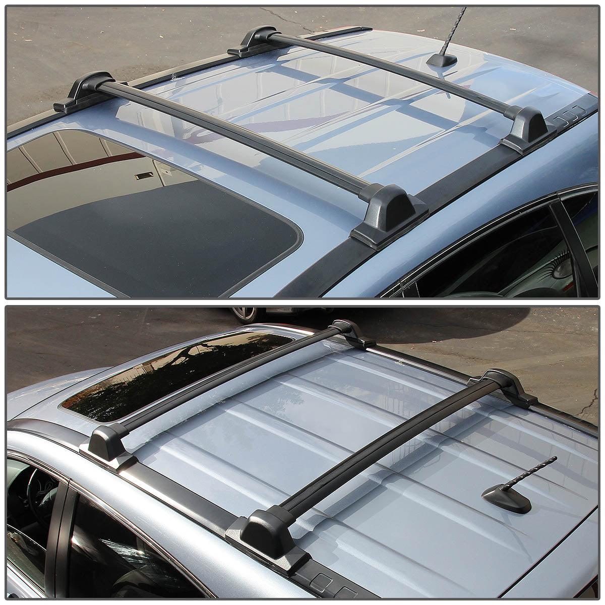 DNA Motoring, 07-11 Honda CR-V Factory Style Roof Rack Cross Bars - Aluminum