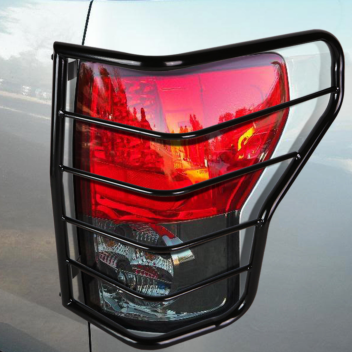 Nuvision Lighting, 07-13 Toyota Tundra Bolt-On Tail Light Guards - Stainless Steel