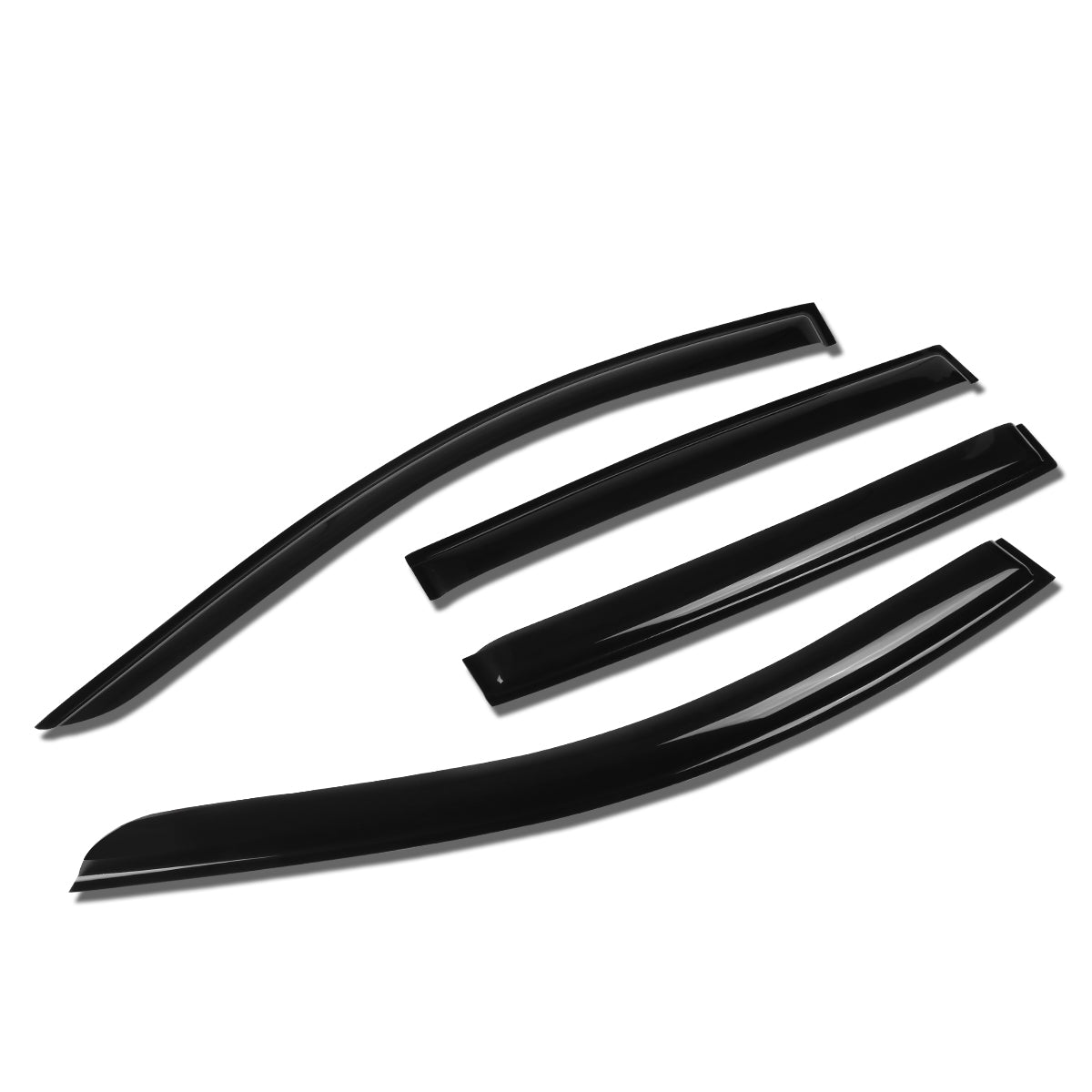 CAAP, 12-17 Chevy Sonic Wind Deflectors Window Visors Vent Rain Guard - Smoked - Acrylic - 4 Pcs