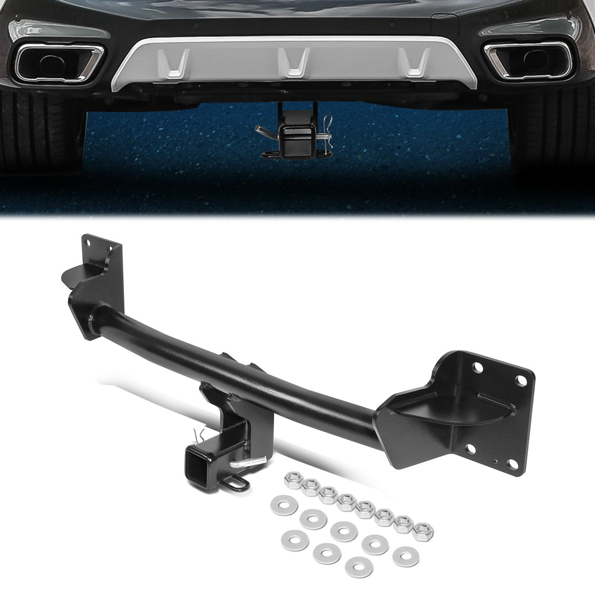 CAAP, 14-19 BMX X6 F16 07-18 X5 E70 F15 Class-3 2" Tow Hitch Receiver w/Hitch Pin