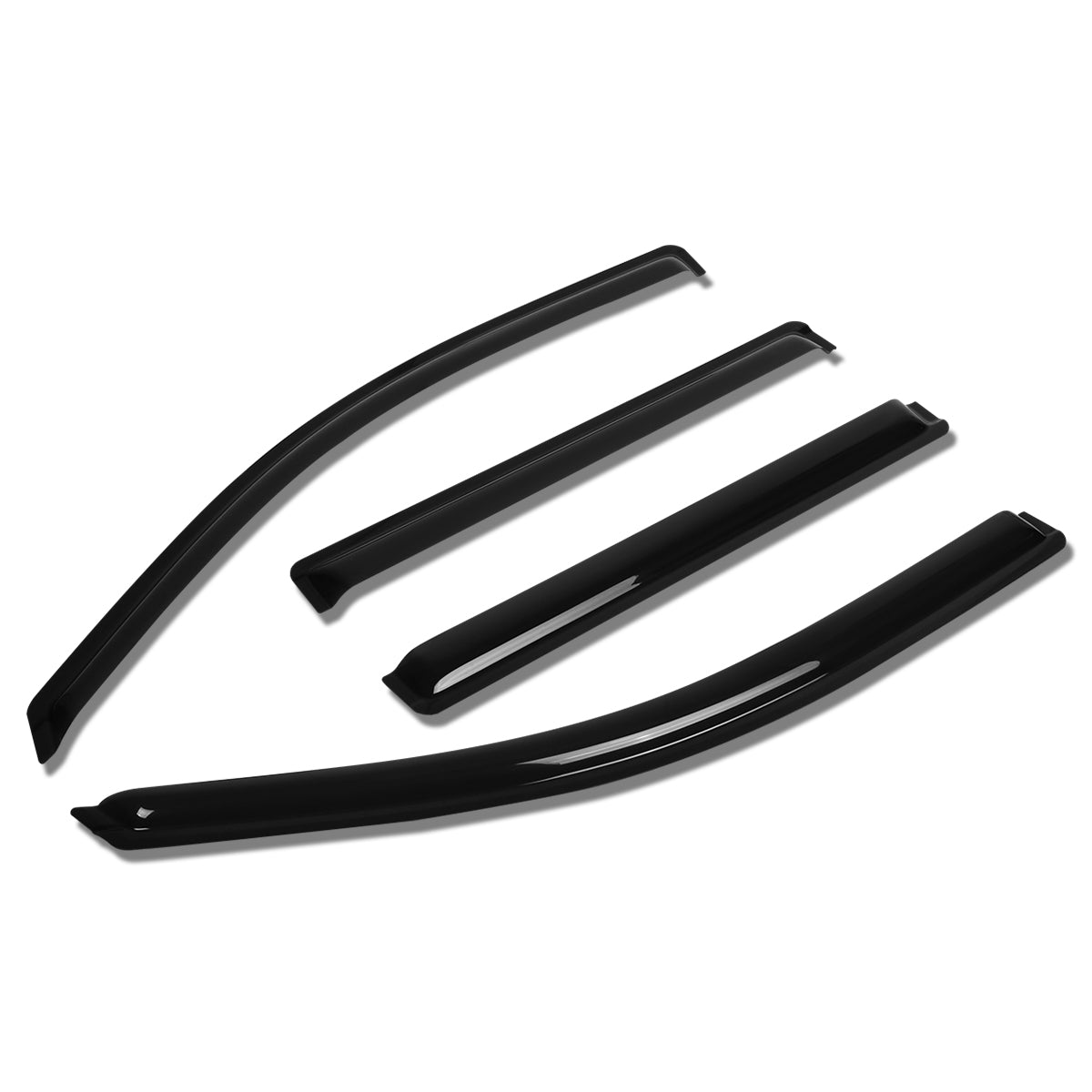 CAAP, 15-16 Cadillac Escalade Chevy Tahoe GMC Yukon Wind Deflectors Window Visors Vent Rain Guard - Smoked - Acrylic - 4 Pcs