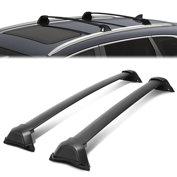 DNA Motoring, 17-19 Honda CR-V Factory Style Roof Rail Rack Cross Bar - Aluminum