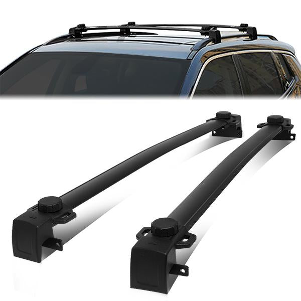 DNA Motoring, 17-22 Jeep Compass MP Aluminum Roof Rack Side Rail Cross Bar