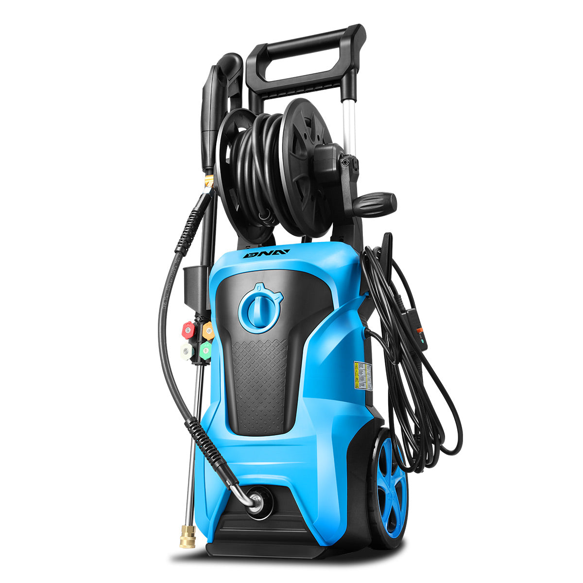 DNA Motoring, 2176 PSI 2.4 GPM Electric Portable High Pressure Power Washer - 1800W [A Variety of Color Options]