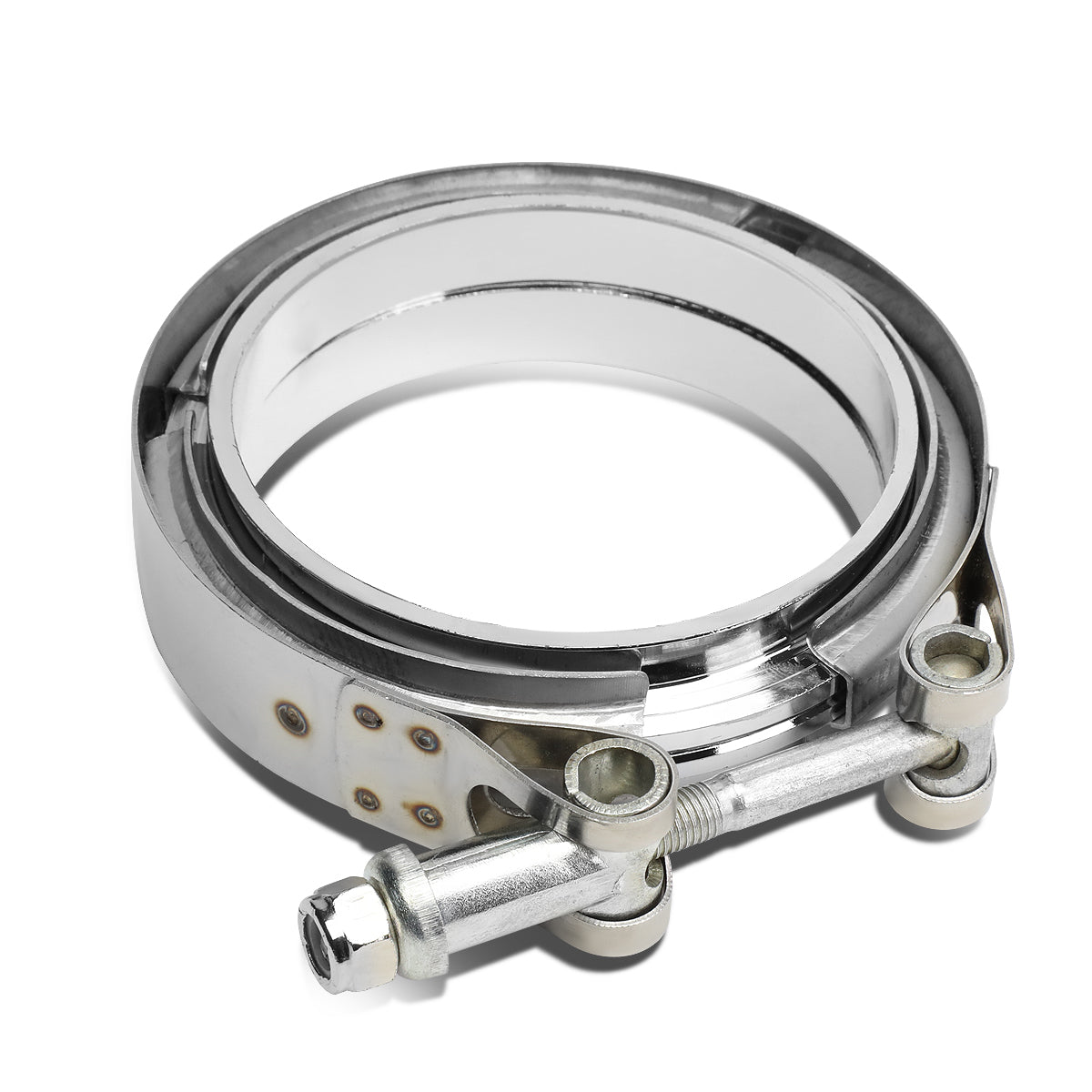 CAAP, 3.5" Inner Exhaust Piping V-Band Clamp & Flange - Stainless Steel