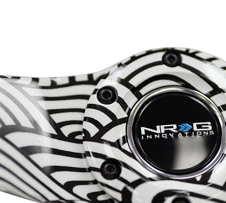 NRG Innovations, 310mm 1.5 in. Deep Dish Suede Grip Steering Wheel - RST-021S-WAVE-Y