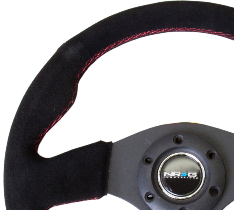 NRG Innovations, 320mm Suede Grip Steering Wheel - RST-012S-RS