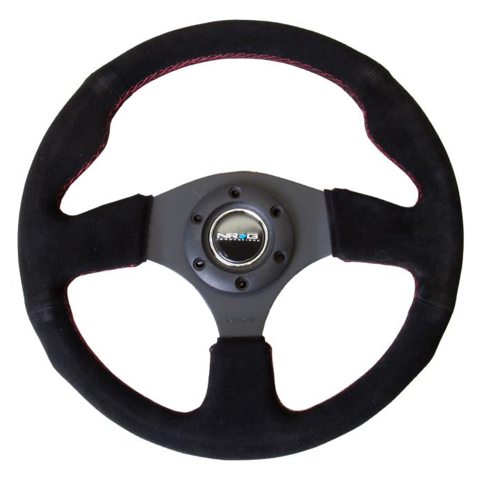 NRG Innovations, 320mm Suede Grip Steering Wheel - RST-012S-RS