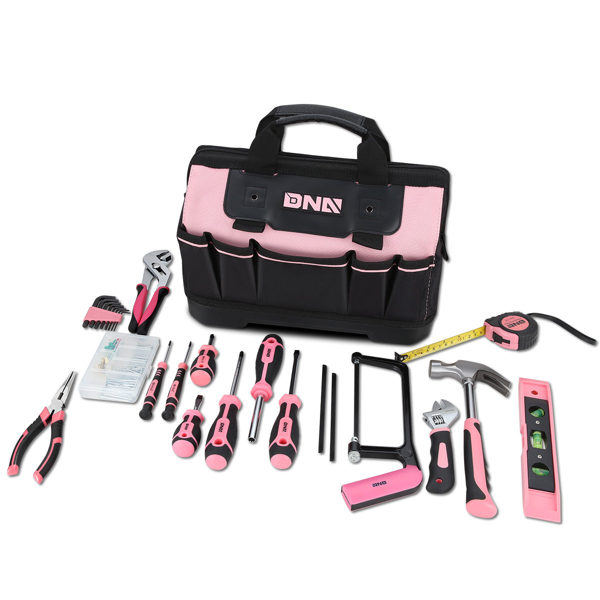 DNA Motoring, 37pcs Hand Tool Kit with Storage Bag