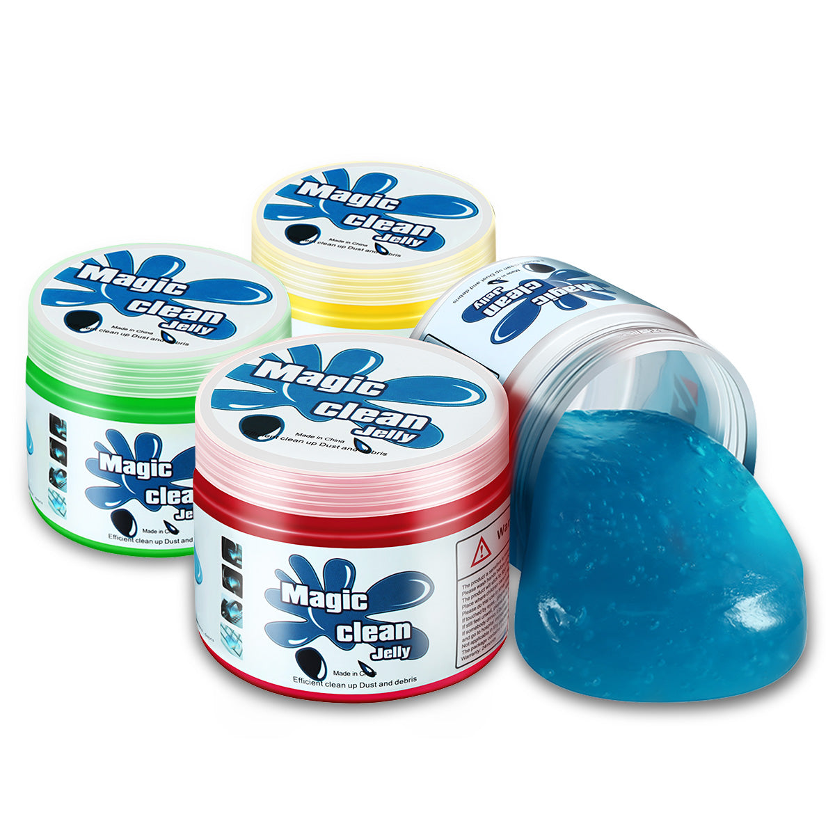 DNA Motoring, 4 x Car Keyboard Laptop Office Dust Cleaning Gel Jelly- Blue / Red / Green / Yellow