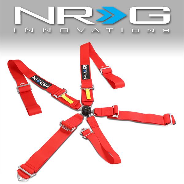 NRG Innovations, 5 Point Cam Lock Racing Seat Belt Harness - SBH-RS5PCRD