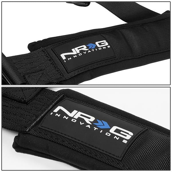 NRG Innovations, 5 Point Latch & Link Racing Seat Belt Harness - SBH-5PCBK-620