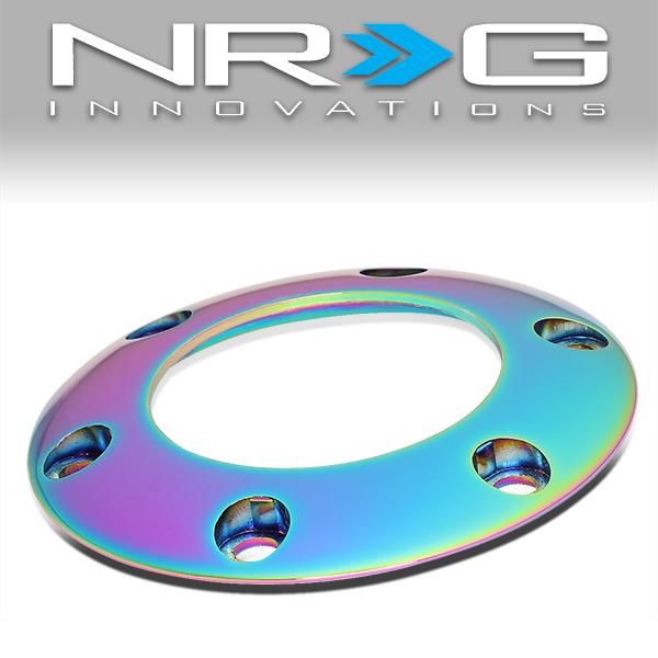 NRG Innovations, 6-Bolt 70mm Spacing Steering Wheel Horn Plate - Neochrome - STR-001MC