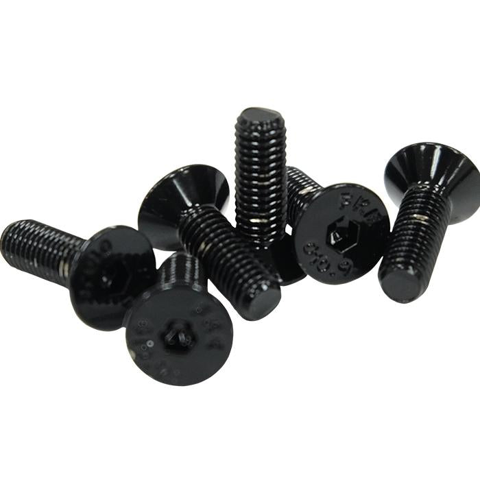 NRG Innovations, 6 Piece Steering Wheel Conical Screws w/Allen Wrench - SWS-100BK-1