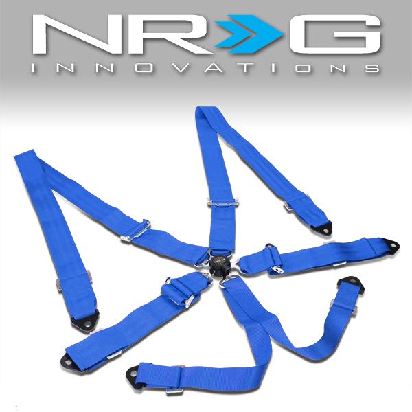 NRG Innovations, 6 Point Cam Lock Racing Seat Belt Harness - SBH-6PCBL