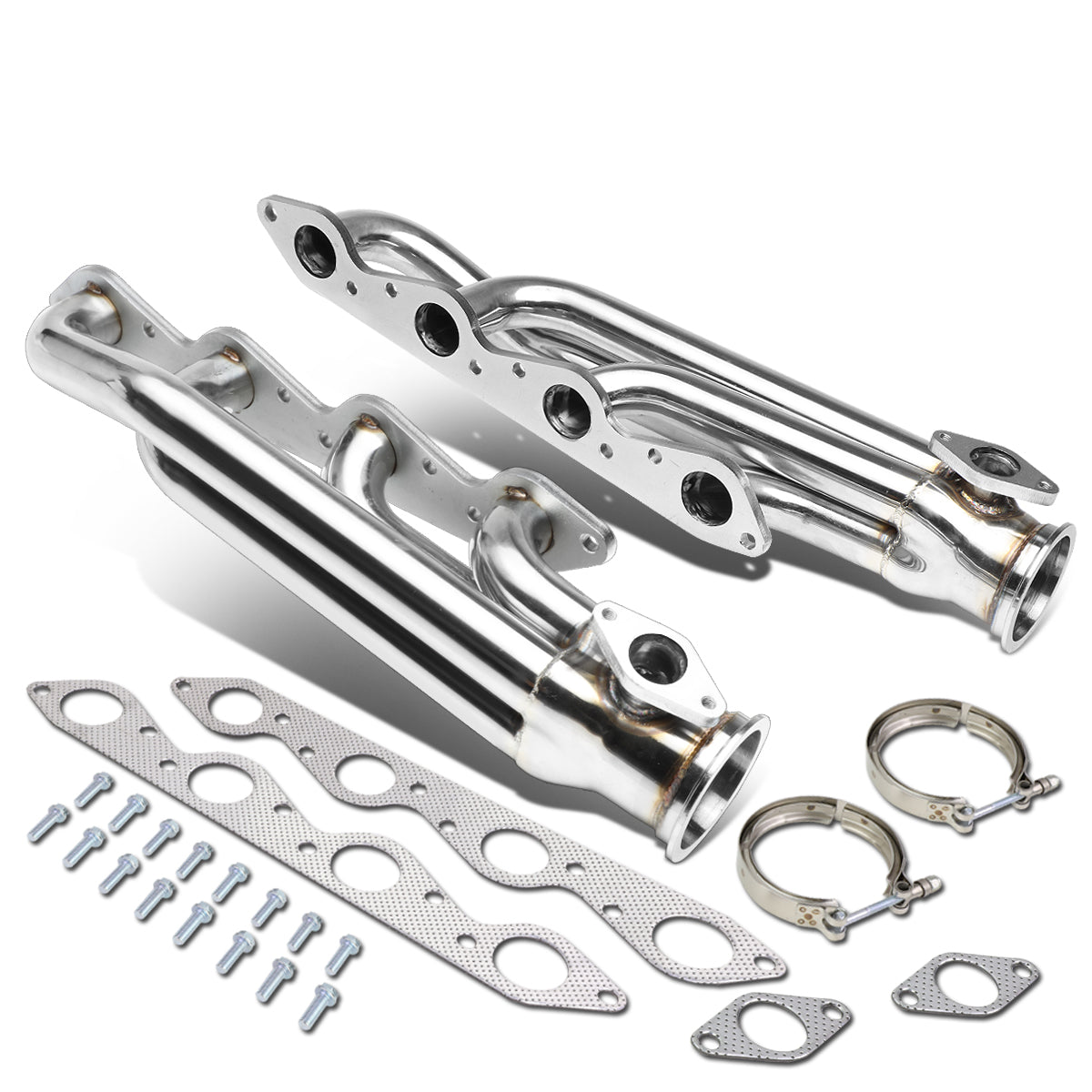 J2 Engineering, 66-95 Chevy GMC 366 396 402 427 454 Engines 38mm Wastegate Ports 3 in. V-Band Turbo Manifold