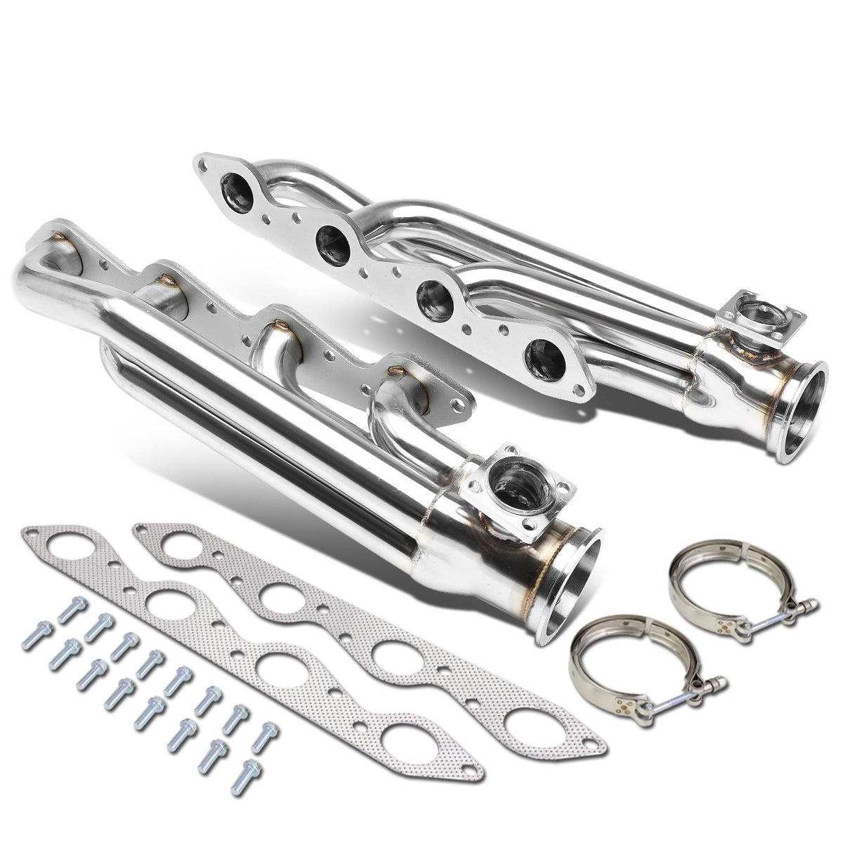 J2 Engineering, 66-95 Chevy GMC 366 396 402 427 454 Engines 46mm Wastegate Ports 3 in. V-Band Turbo Manifold