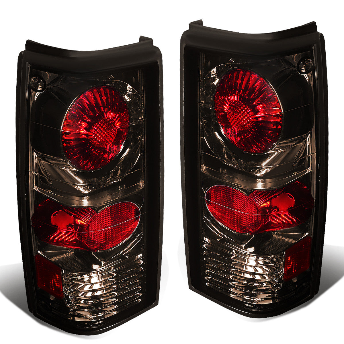 Nuvision Lighting, 82-94 Chevy S10 Blazer Jimmy GMC S15 Jimmy Tail Lights - Altezza Style - Smoked