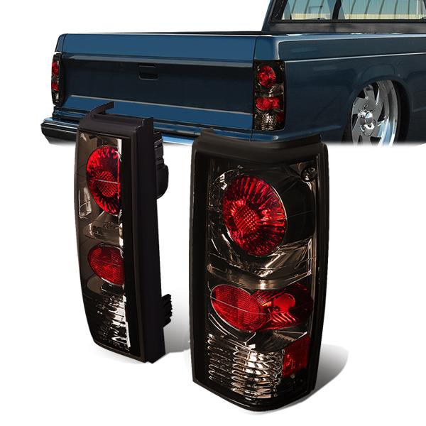 Nuvision Lighting, 82-94 Chevy S10 Blazer Jimmy GMC S15 Jimmy Tail Lights - Altezza Style - Smoked