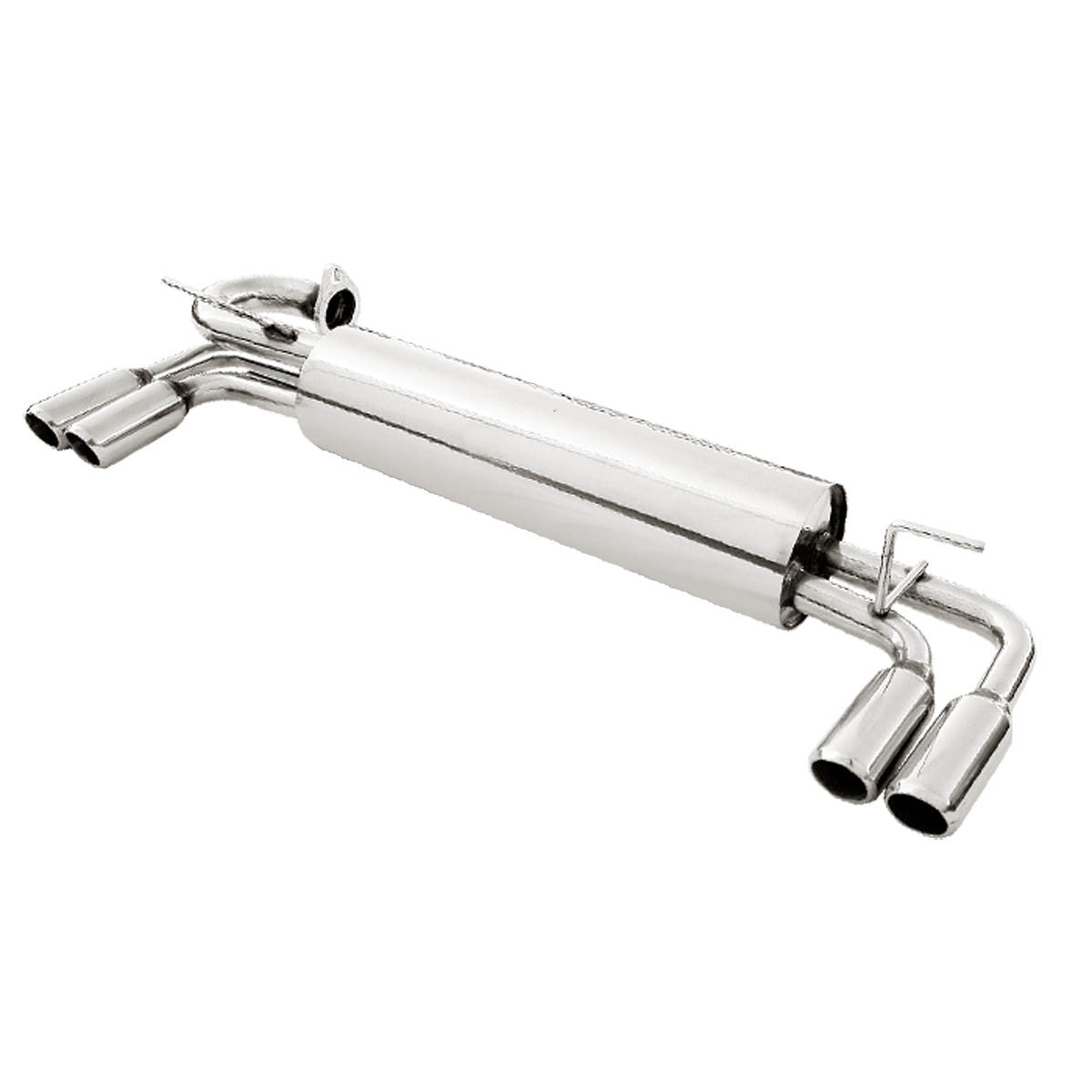 J2 Engineering, 85-89 Toyota MR2 Catback Exhaust System w/Quad 2 in. OD Muffler Tip