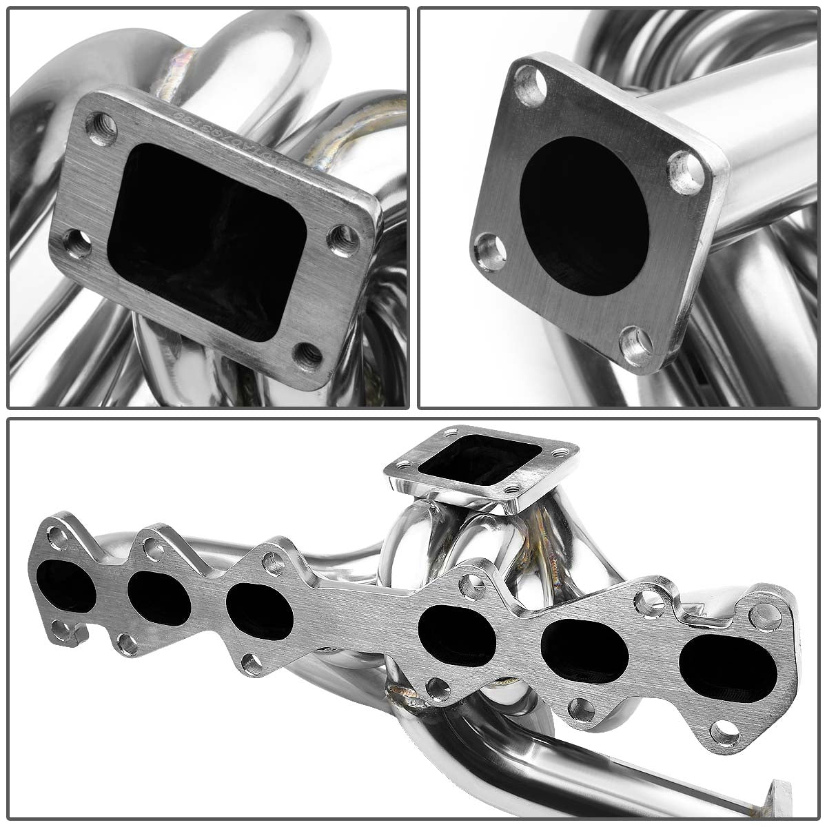 J2 Engineering, 86-92 Supra JZA70 1JZ-GE/-GTE T3 Turbo Manifold - Stainless Steel