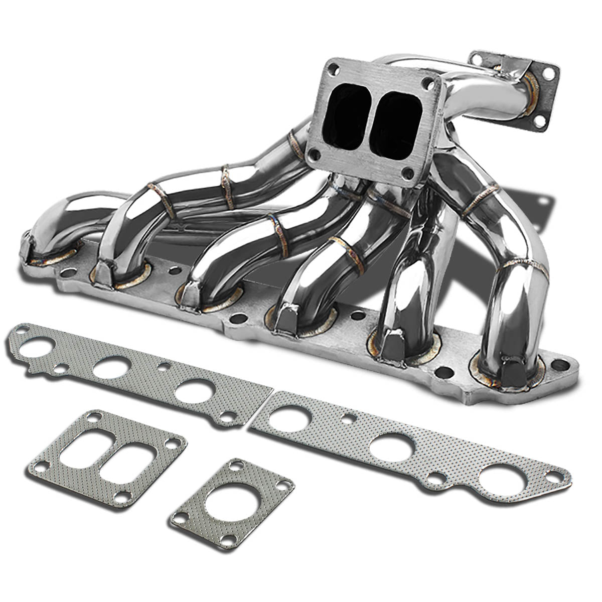 J2 Engineering, 86-92 Toyota Supra 86-91 Soarer MZ20/MZ21 7M-GE/7M-GTE 3.0L DOHC T4 Turbo Manifold