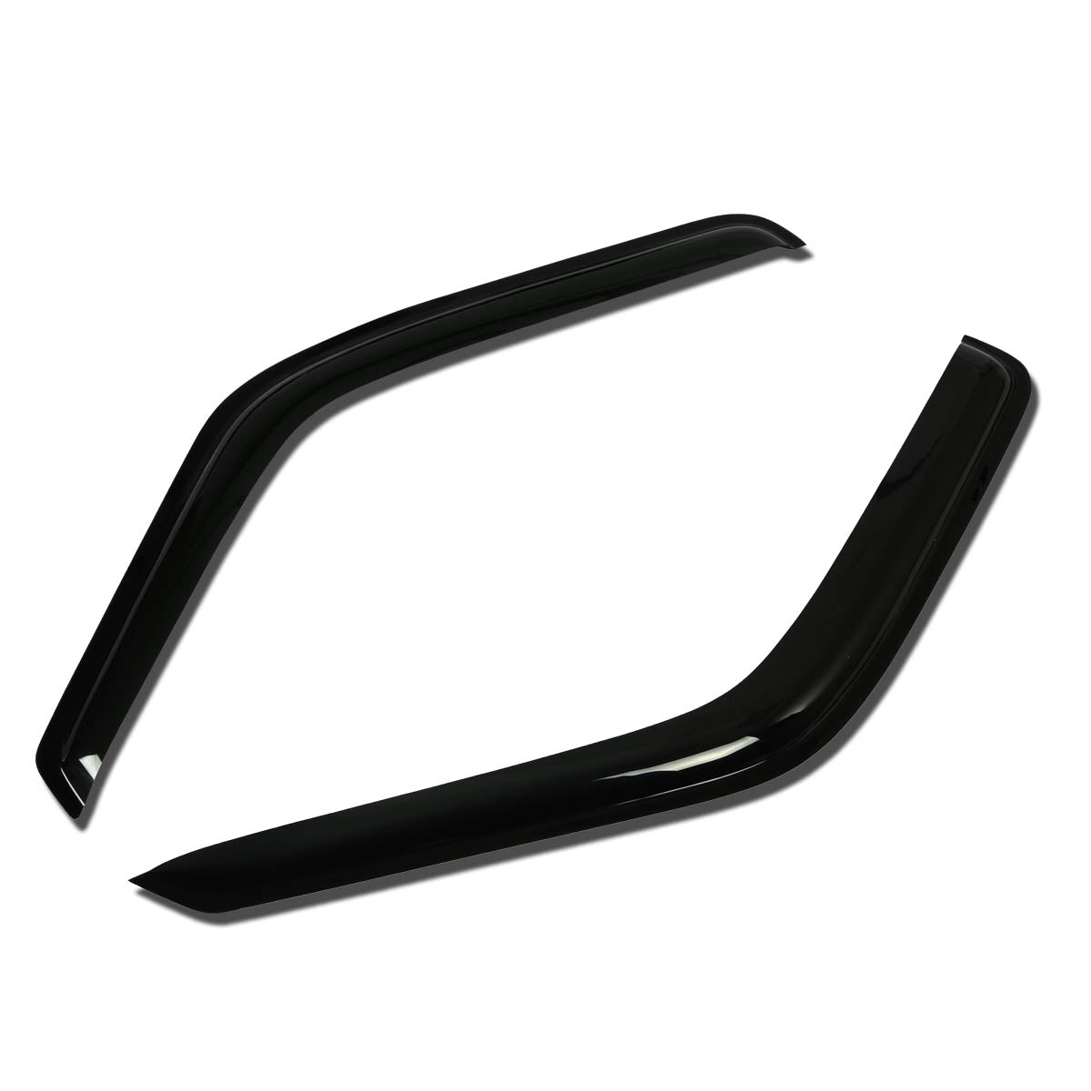 CAAP, 87-96 Dodge Dakota Regular Cab Front Tape-On Wind Deflectors Window Visors