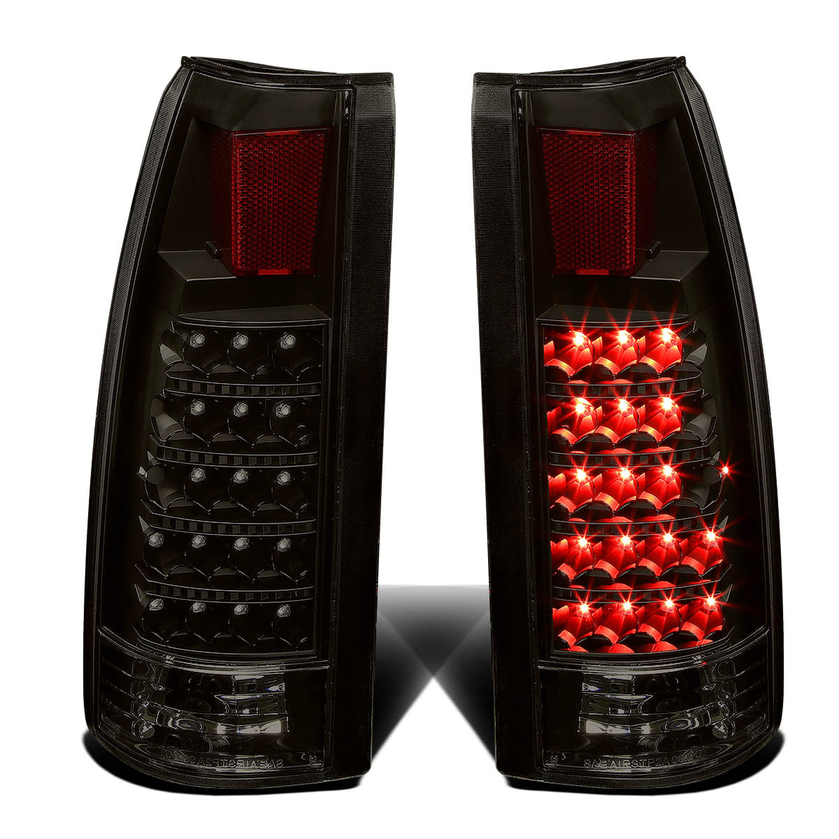 Nuvision Lighting, 88-00 Chevy Silverado C10 C/K 1500 2500 3500 Suburban LED Tail Lights - Tinted