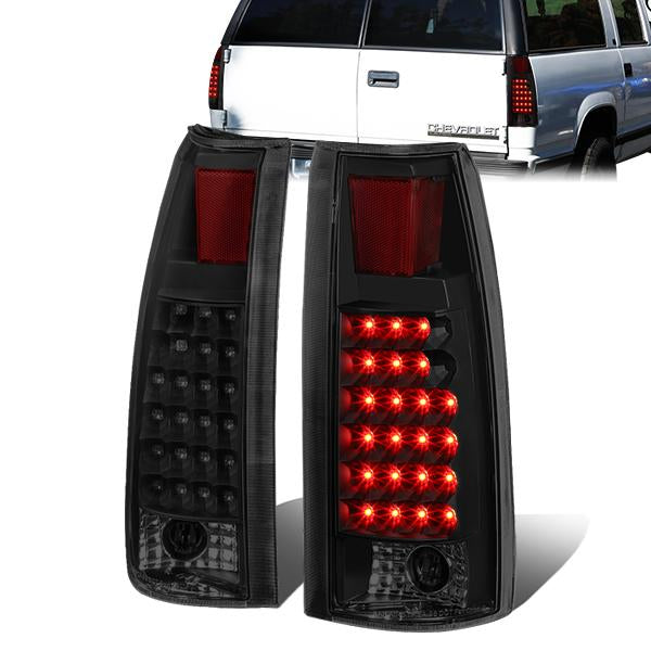 Nuvision Lighting, 88-00 Chevy Silverado C10 C/K 1500 2500 3500 Suburban LED Tail Lights - Tinted