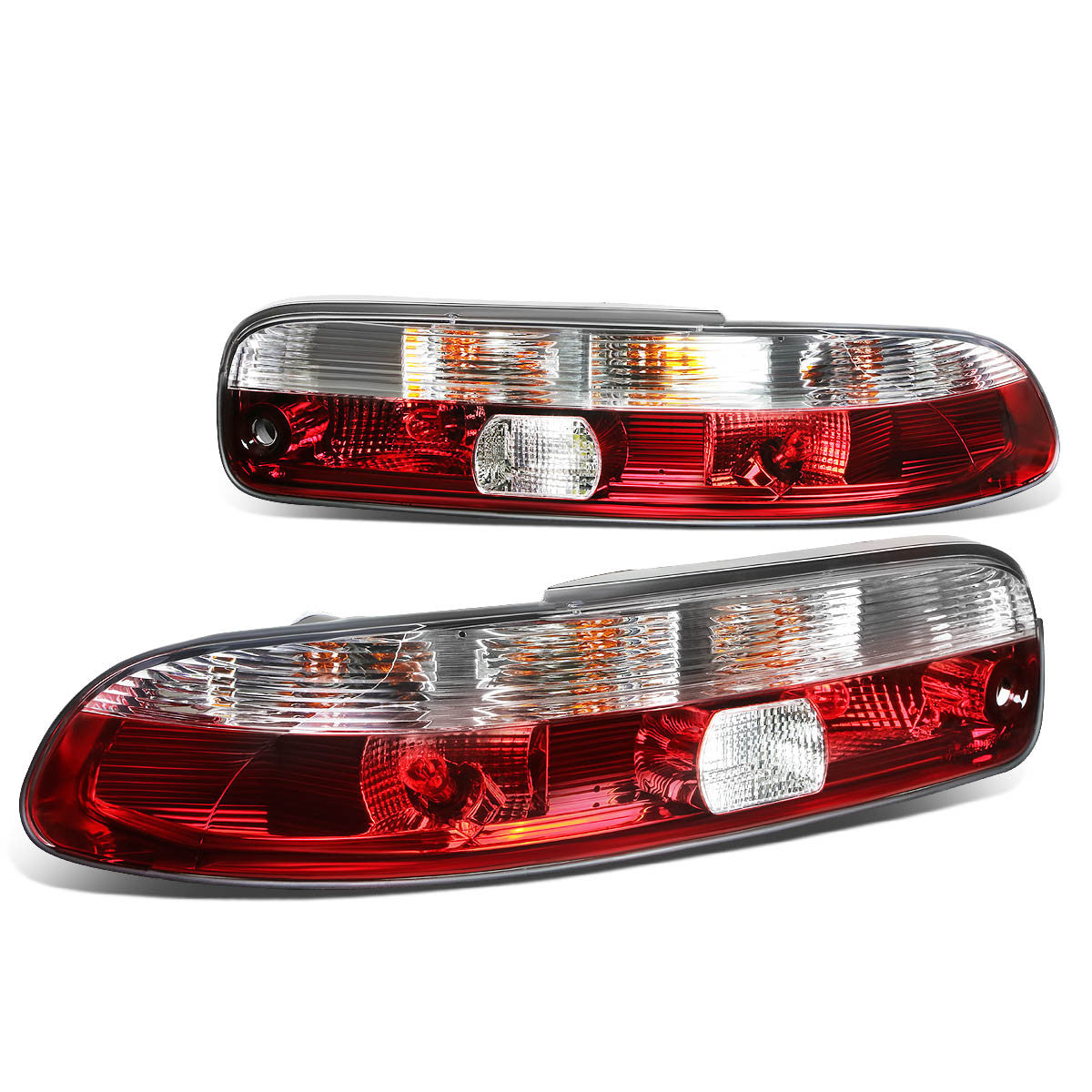 Nuvision Lighting, 92-00 Lexus SC300 SC400 Rear Brake Tail Lights - Red/Clear Lens