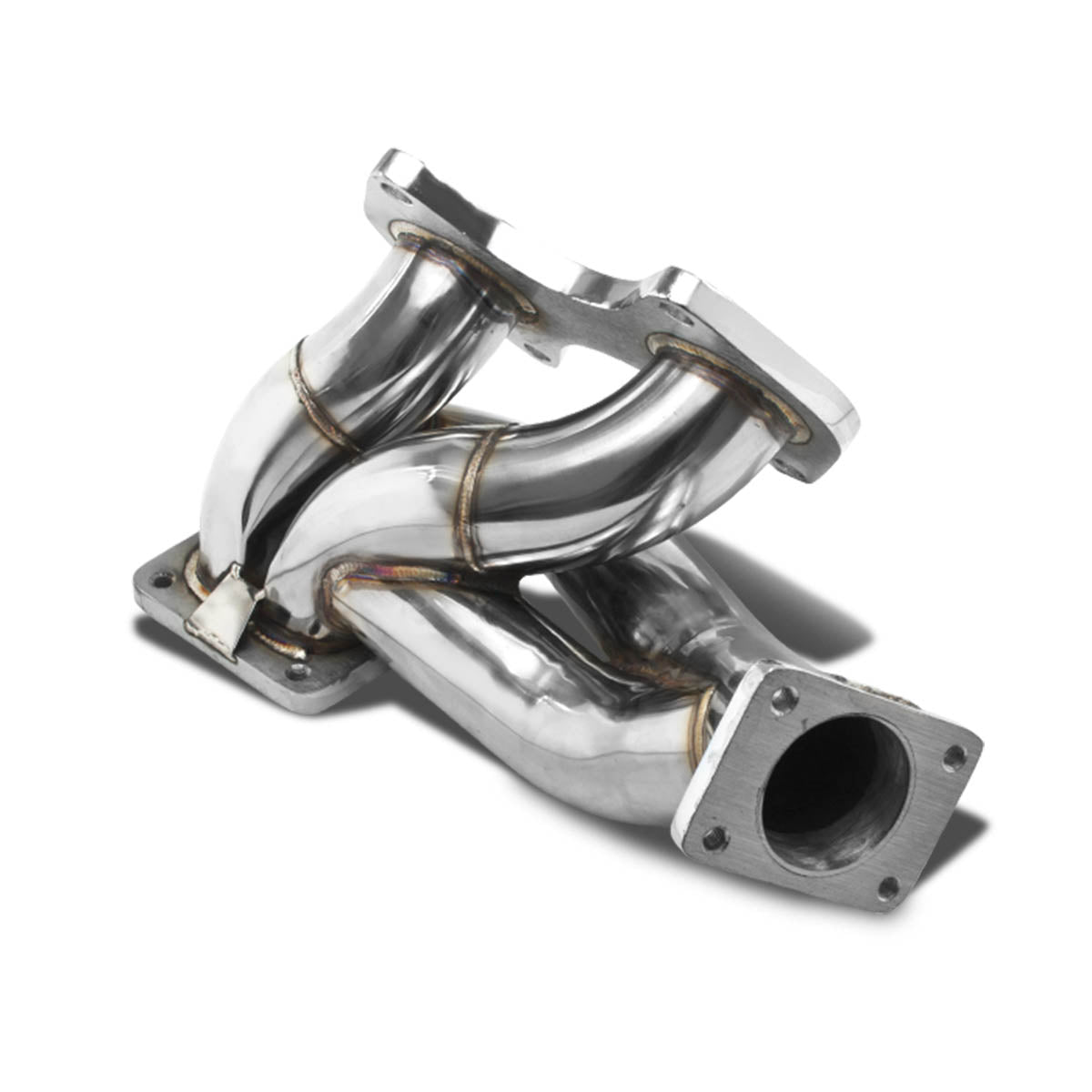 J2 Engineering, 93-95 Mazda RX-7 FD3S S6-S7 Turbocharged R2 13B-REW T4 T04 Turbo Manifold - Stainless Steel