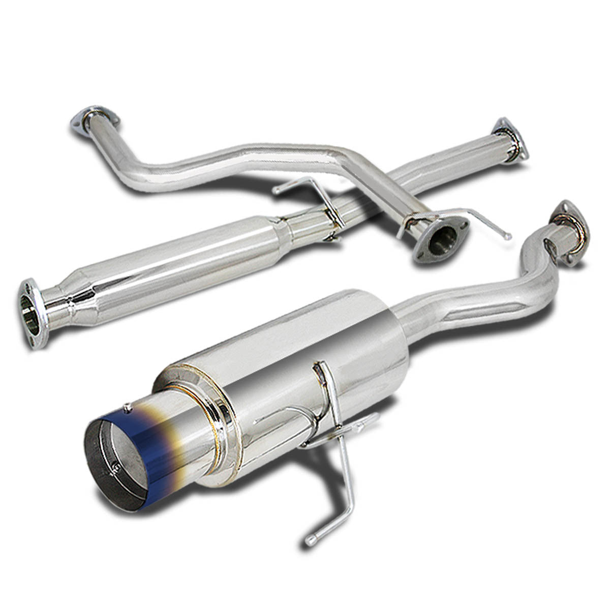 J2 Engineering, 94-01 Acura Integra GS-R/Type-R Catback Exhaust w/4.5 in. OD Burnt Muffler Tip