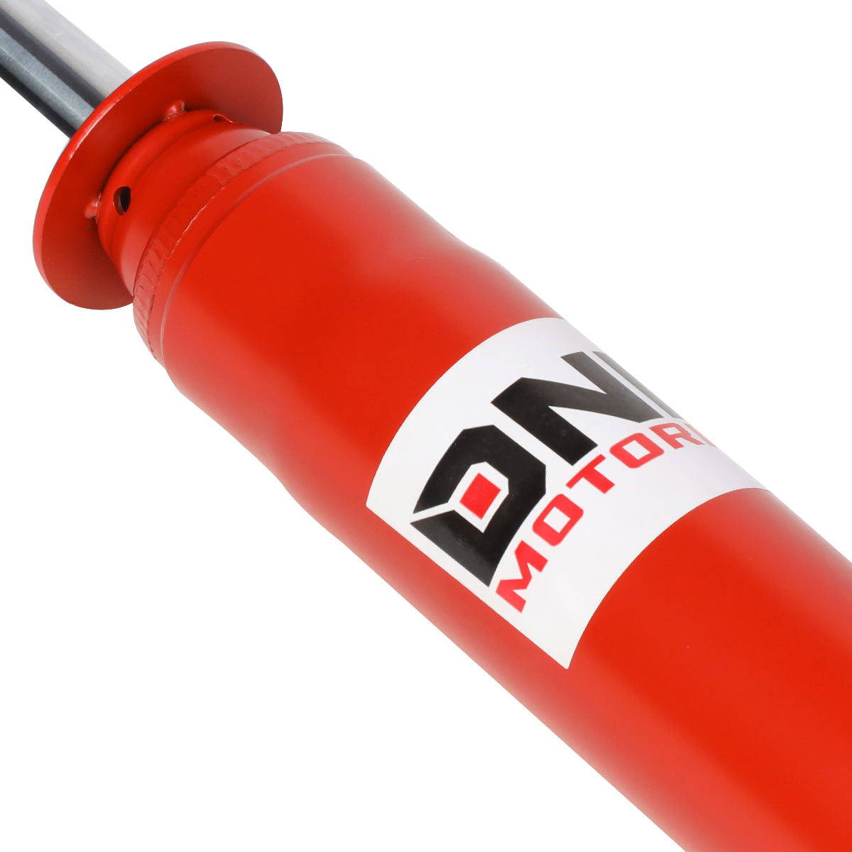 DNA Motoring, 94-04 Ford Mustang Front Gas Shock Absorber - Red - Stainless Steel - Factory Style