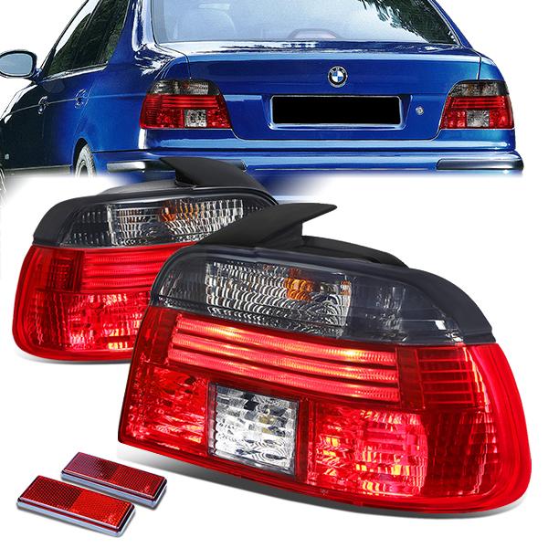 Nuvision Lighting, 97-00 BMW E39 528i 540i M5 Rear Brake Tail Lights - Red/Smoked Lens