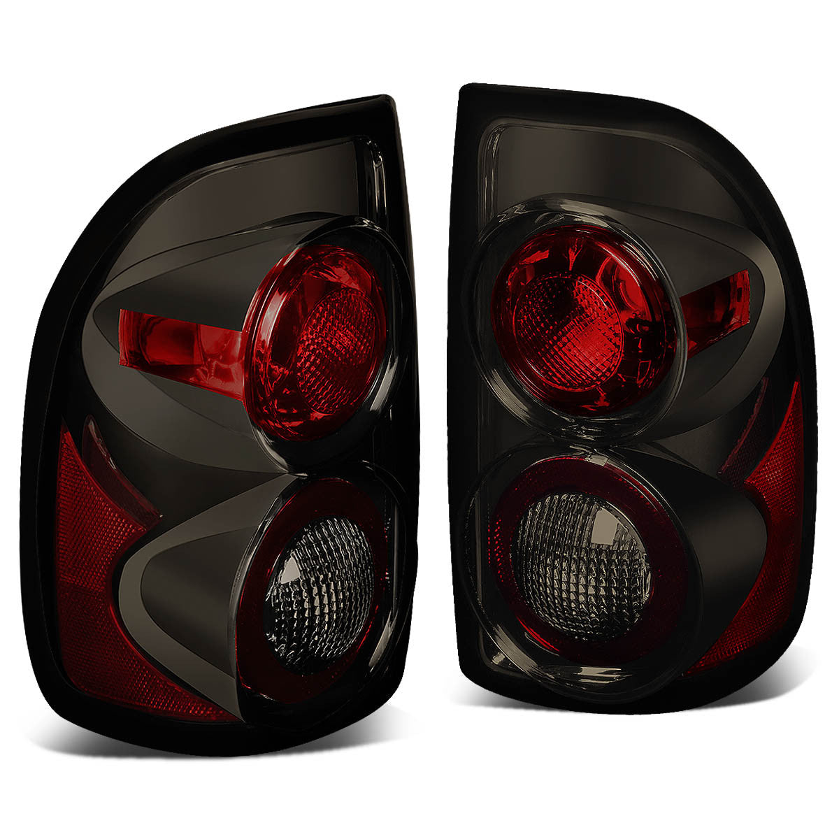 Nuvision Lighting, 97-04 Dodge Dakota Rear Brake Tail Lights - Altezza Style - Smoked Housing