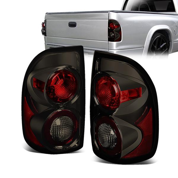 Nuvision Lighting, 97-04 Dodge Dakota Rear Brake Tail Lights - Altezza Style - Smoked Housing