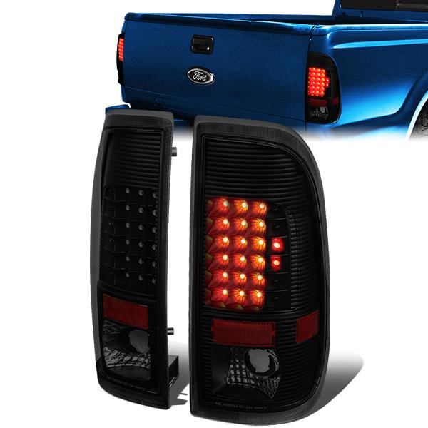 Nuvision Lighting, 97-07 Ford F250 F350 F450 F550 Super Duty LED Rear Brake Tail Lights - Tinted