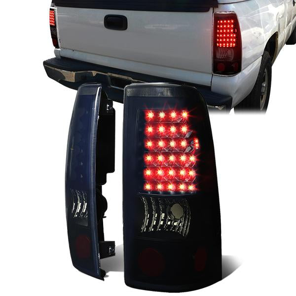 Nuvision Lighting, 99-03 Chevy Silverado GMC Sierra 1500 2500 3500 LED Tail Lights - Tinted