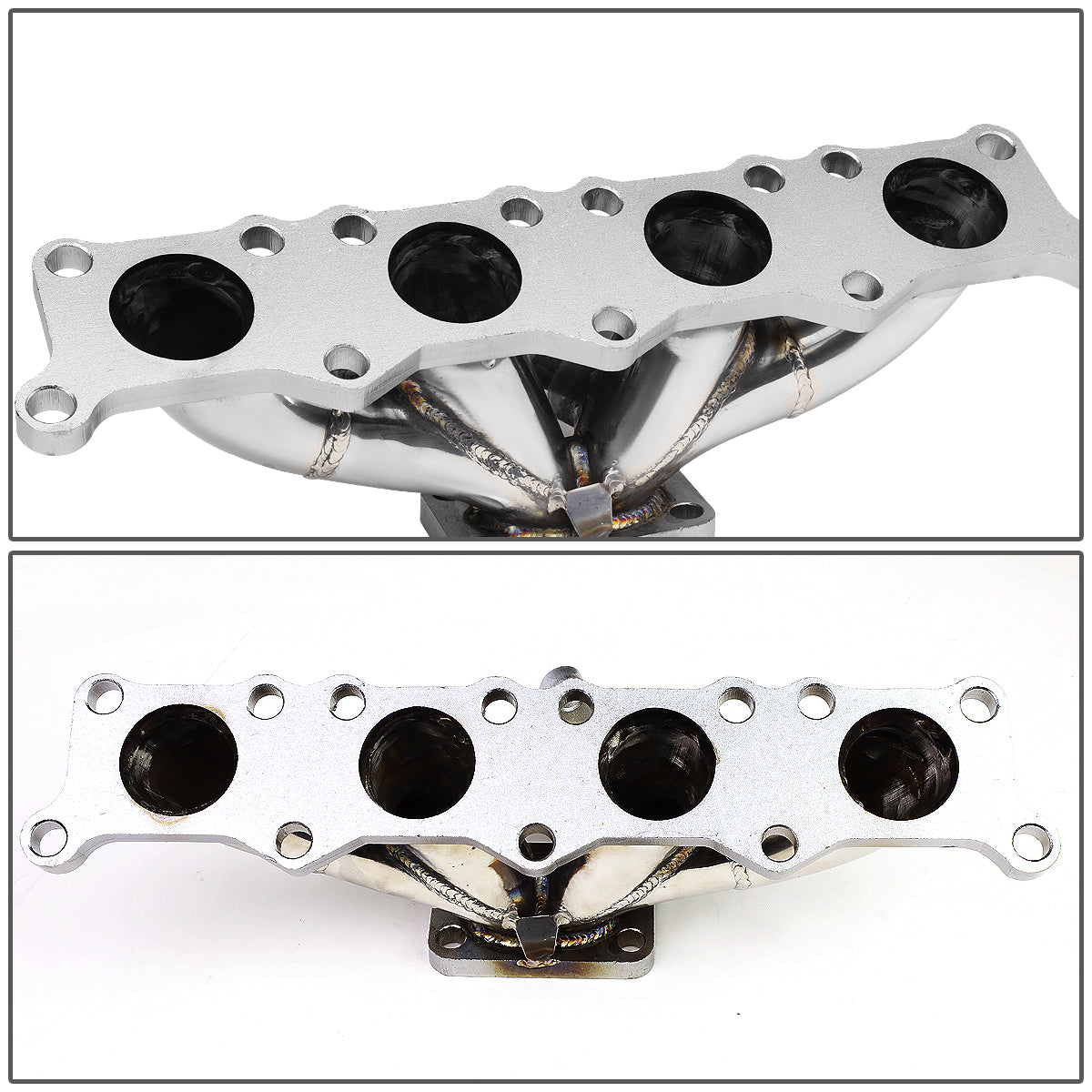 J2 Engineering, 99-06 Audi TT Quattro Base 00-01 Volkswagen Golf GLS 1.8L DOHC T25 Turbo Manifold - Stainless Steel