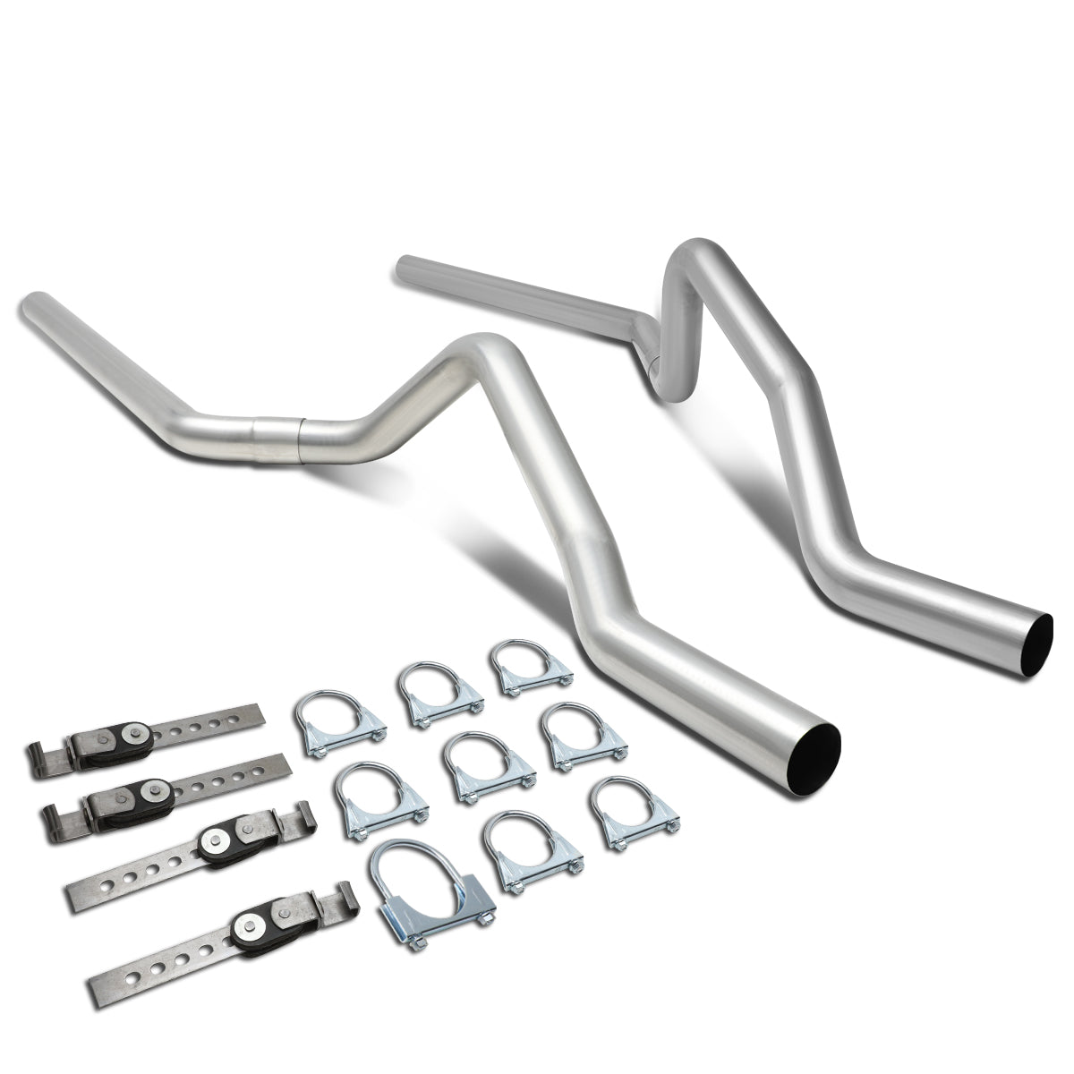 J2 Engineering, 99-07 Chevy Silverado GMC Sierra 4.3L 4.8L 5.3L 2.5 in. OD Muffler-Back Exhaust Tail Pipe