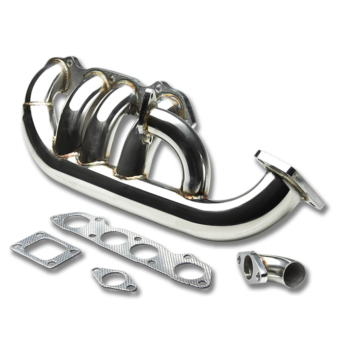 J2 Engineering, 99-09 Honda S2000 AP1 AP2 2.0L 2.2L F20C F22C1 DOHC T3 Turbo Manifold - Stainless Steel