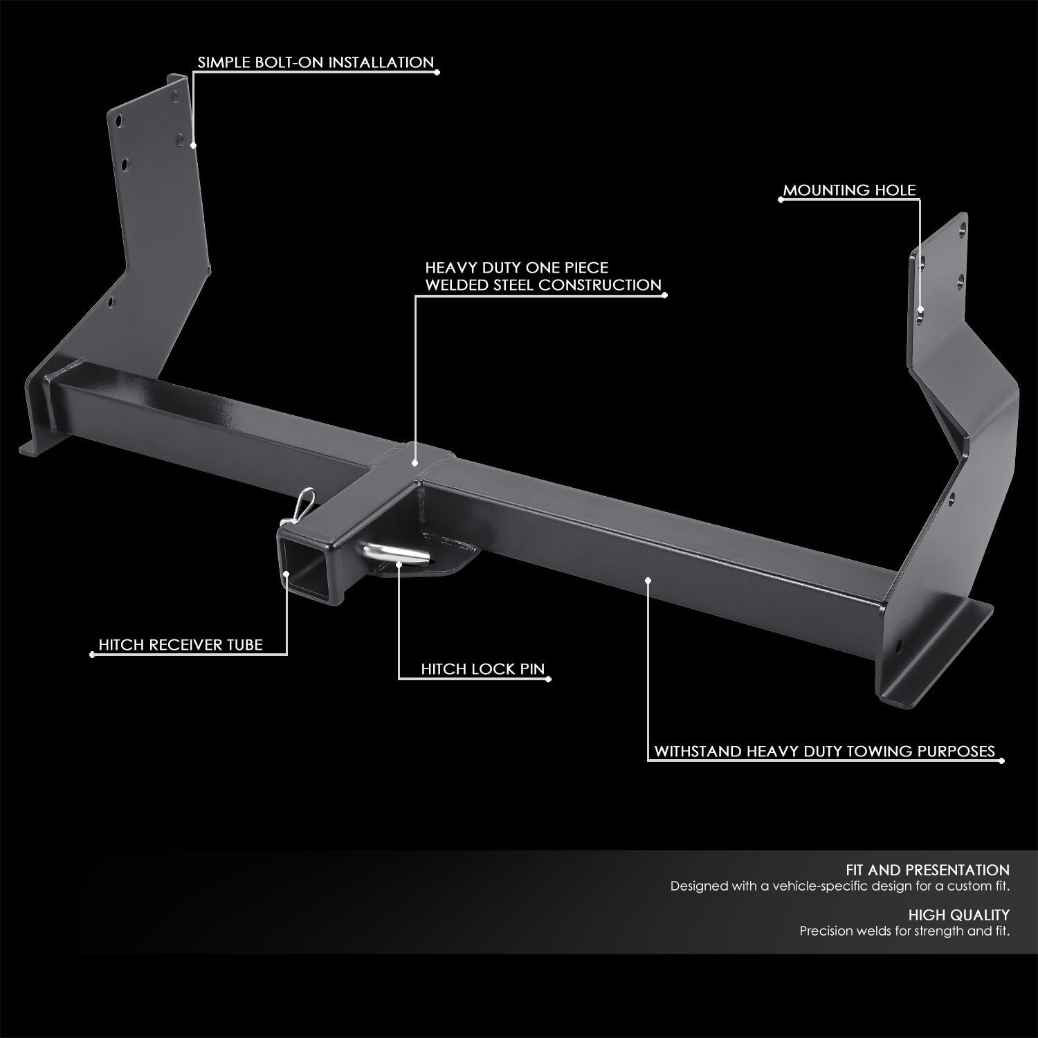 CAAP, Class 3 Trailer Hitch, 2 in.  Receiver  07-23 Sprinter 2500 3500