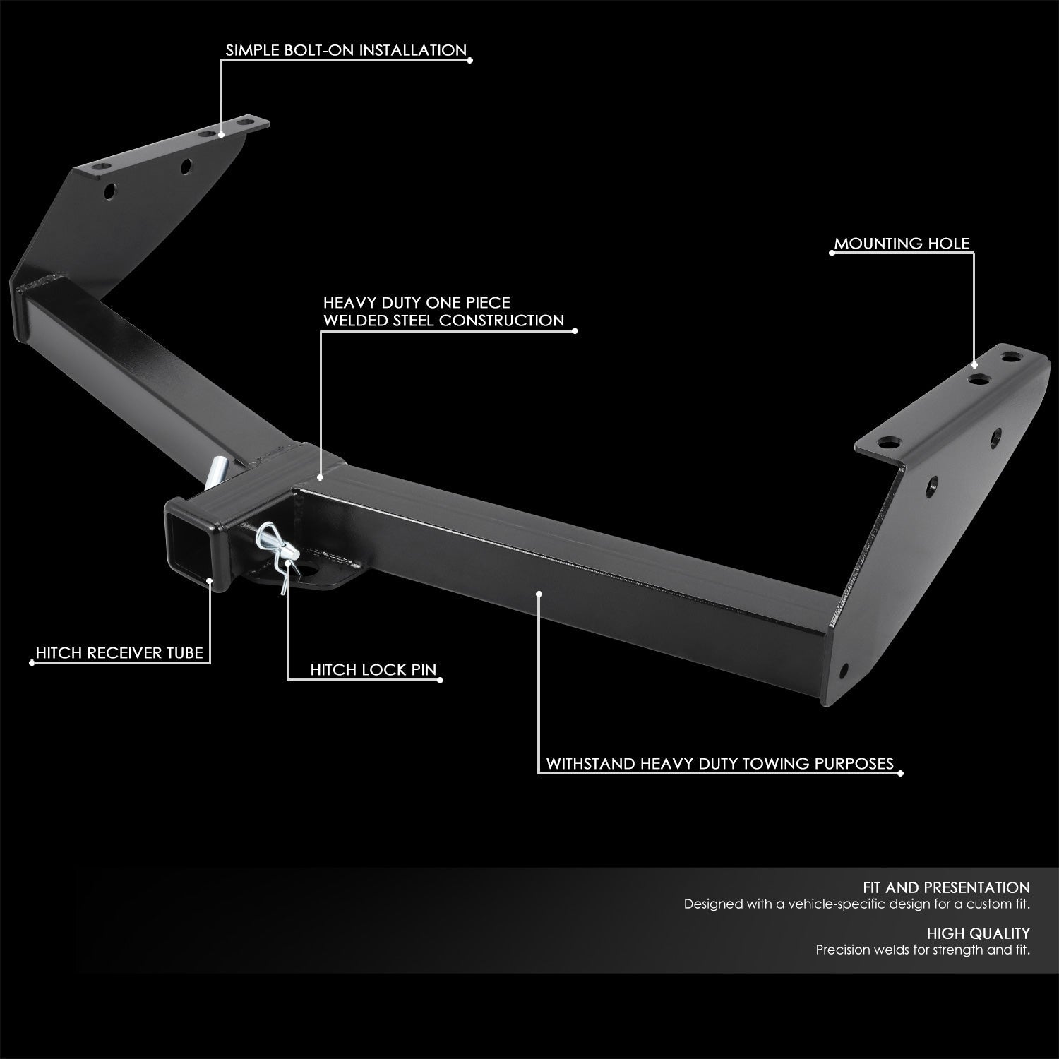 CAAP, Class 3 Trailer Hitch, 2 in.  Receiver  99-03 Ram 1500 2500 3500 Van