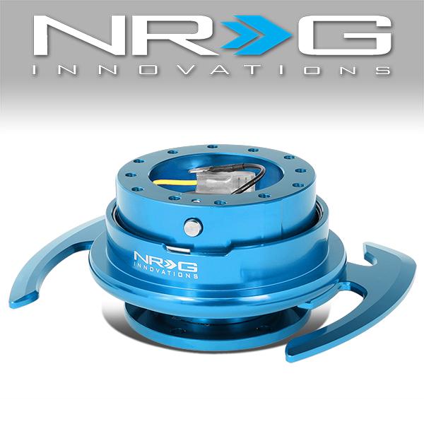 NRG Innovations, Gen 4.0 Steering Wheel Quick Release Adapter w/Hnadle - SRK-700BK-BL